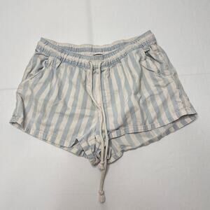 Aerie Striped With Drawstring Shorts Size Small Super Comfy & Cute For Summer